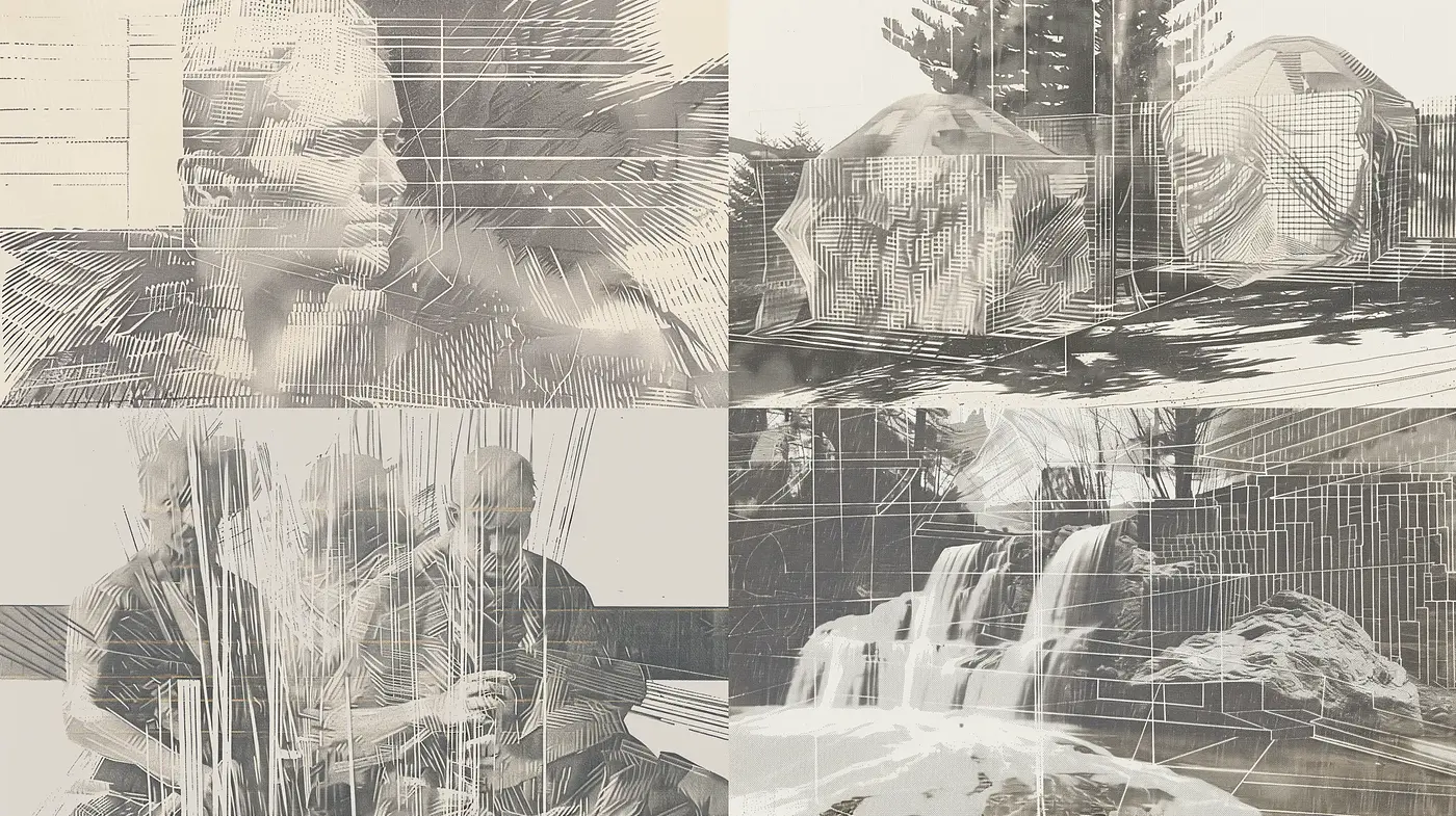 Monochrome Sketchbook Reverie - Midjourney sref style