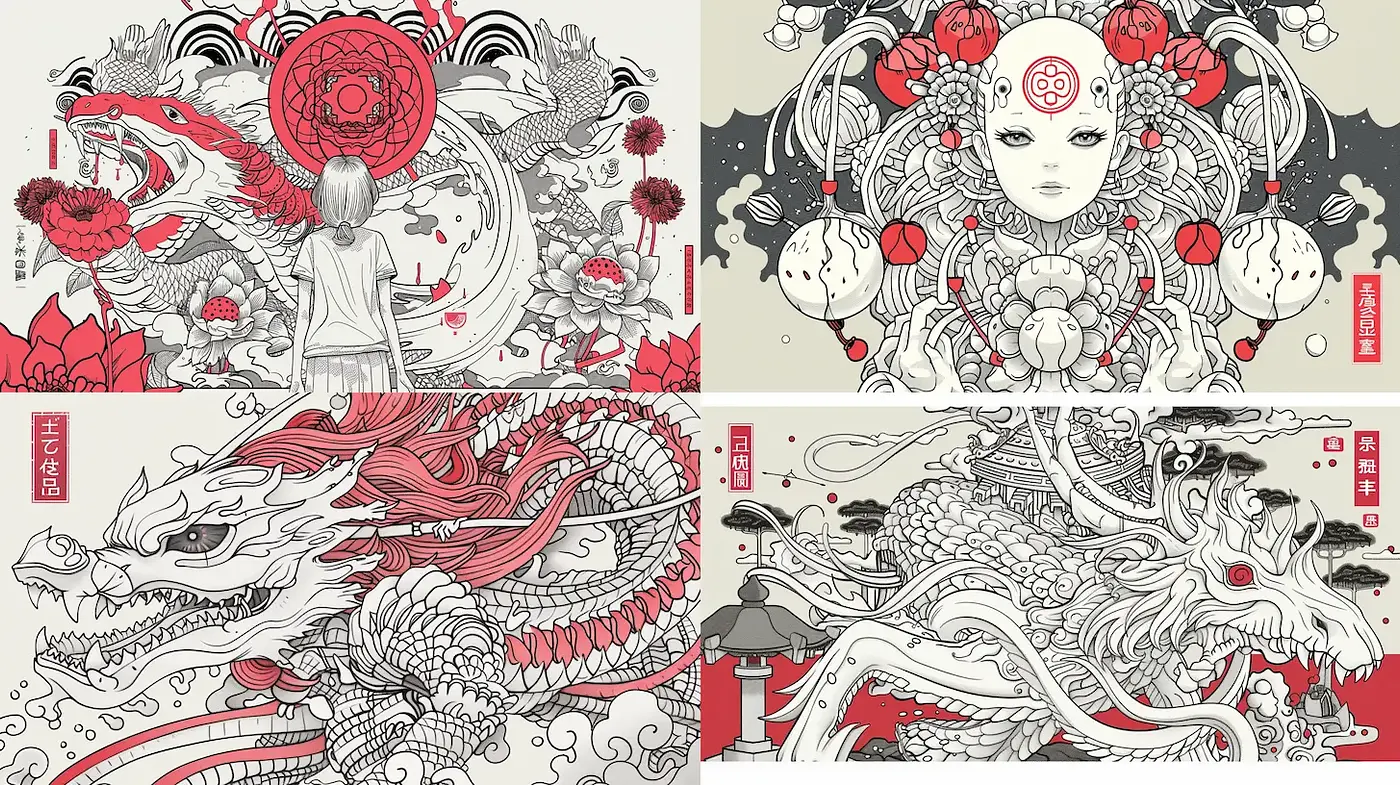 Dynamic and Intricate Illustrations with a Blend of Fantasy and Tradition - Midjourney sref style