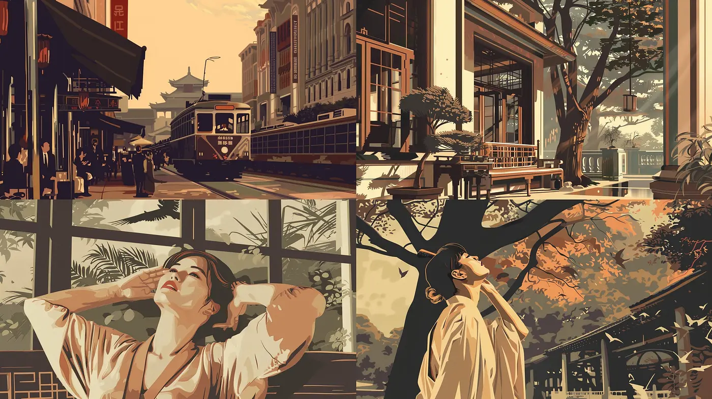 Sepia-Toned Nostalgia: A Homage to Historical Elegance and Timeless Serenity - Midjourney sref style