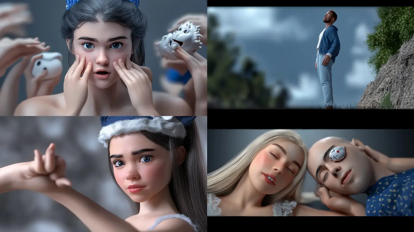 Ethereal Realism with a Serene Blue Essence - Midjourney sref style
