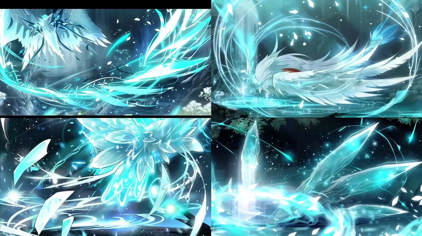 Ethereal Luminous Whirls of Azure - A Mystical Digital Art Fusion - Midjourney sref style