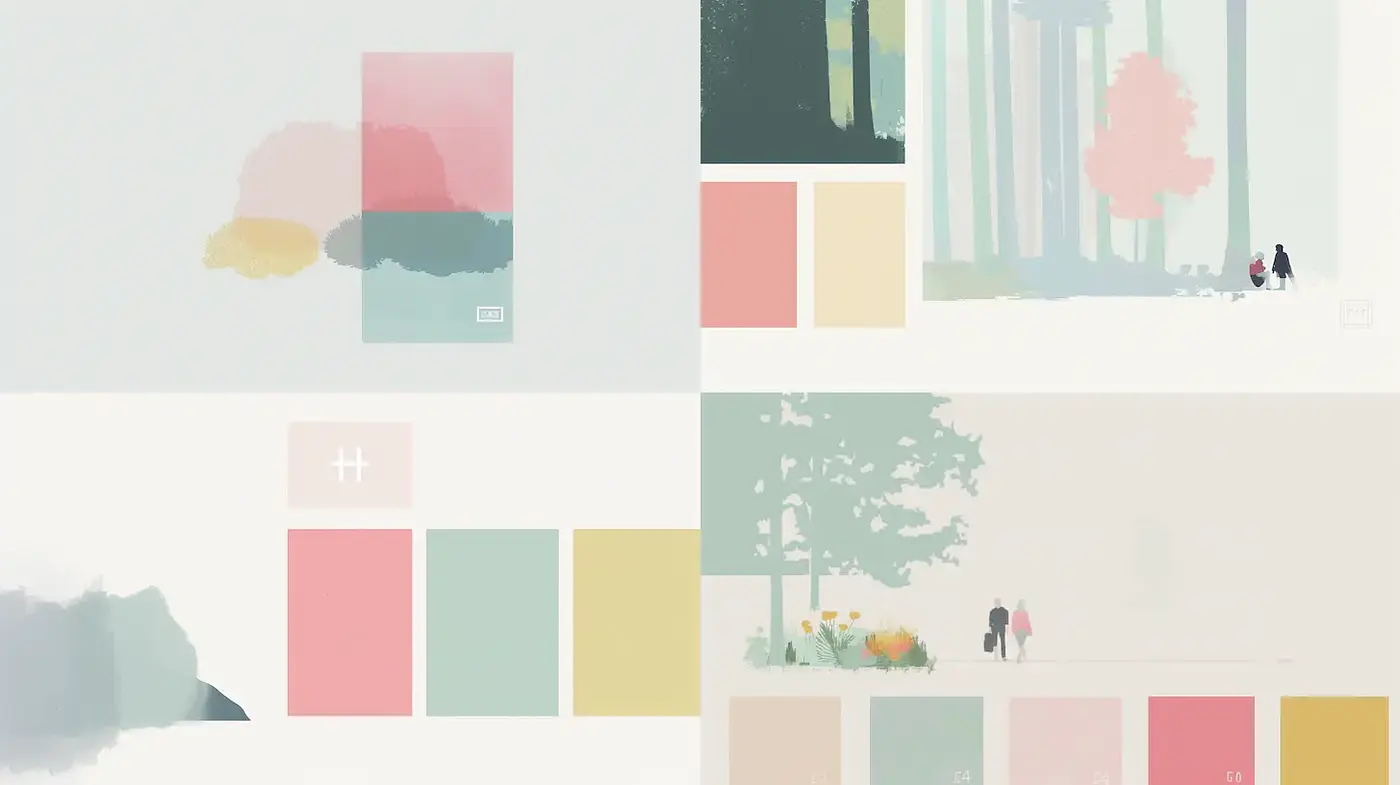 Soft Minimalist Aesthetic with Subtle Pastel Tones - Midjourney sref style