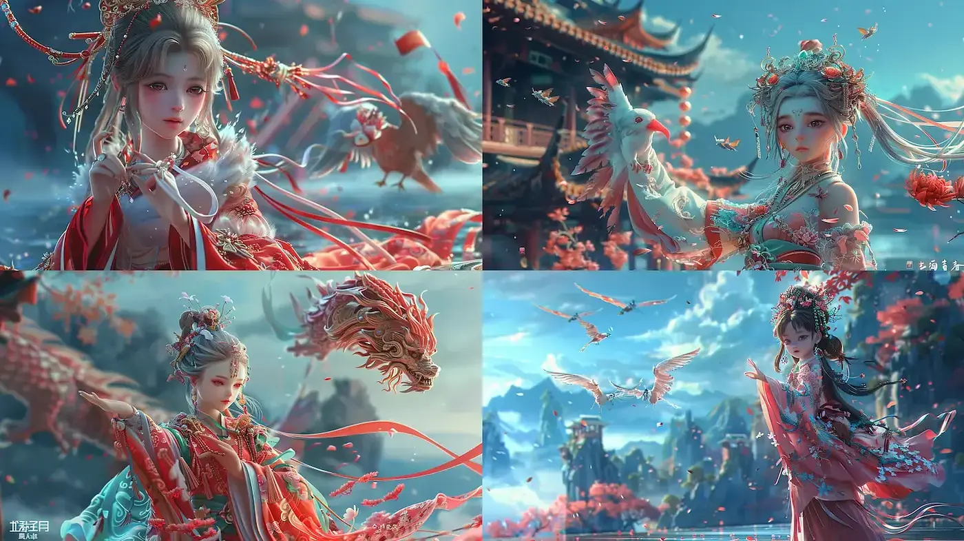 Vibrant, ethereal fantasy with intricate details - Midjourney sref style