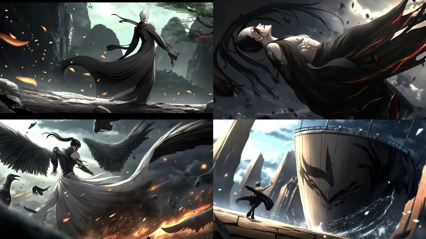 Ethereal Cinematic Drama in Monochrome and Earth Tones - Midjourney sref style