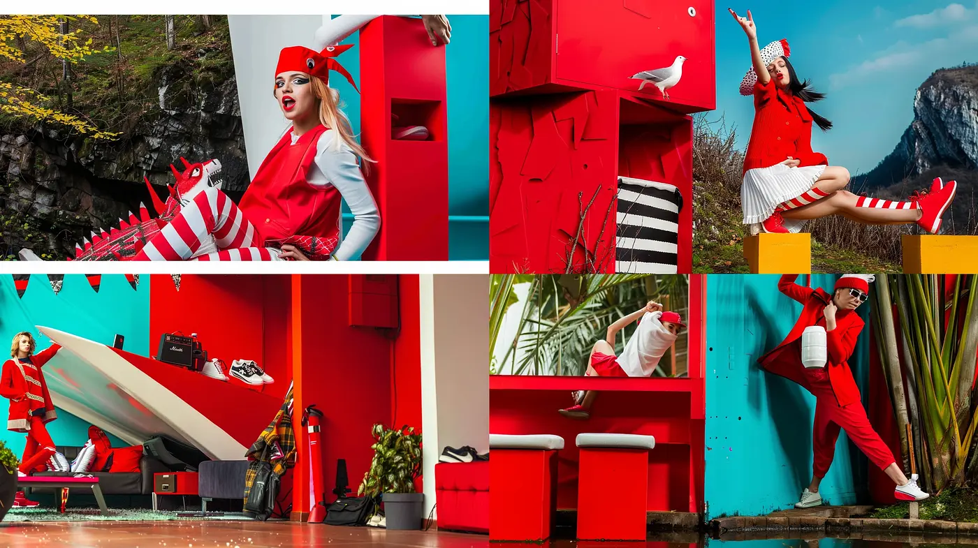 Vibrant Retro-Futuristic Fusion with an Urban Flair - Midjourney sref style