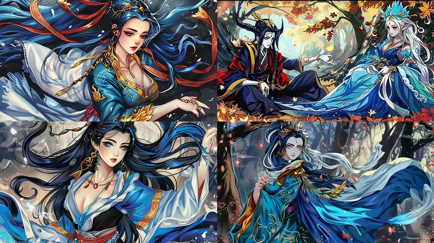 Ethereal Elegance in Visionary Artistry: A Symphony of Vivid Hues and Mystical Ambiance - Midjourney sref style
