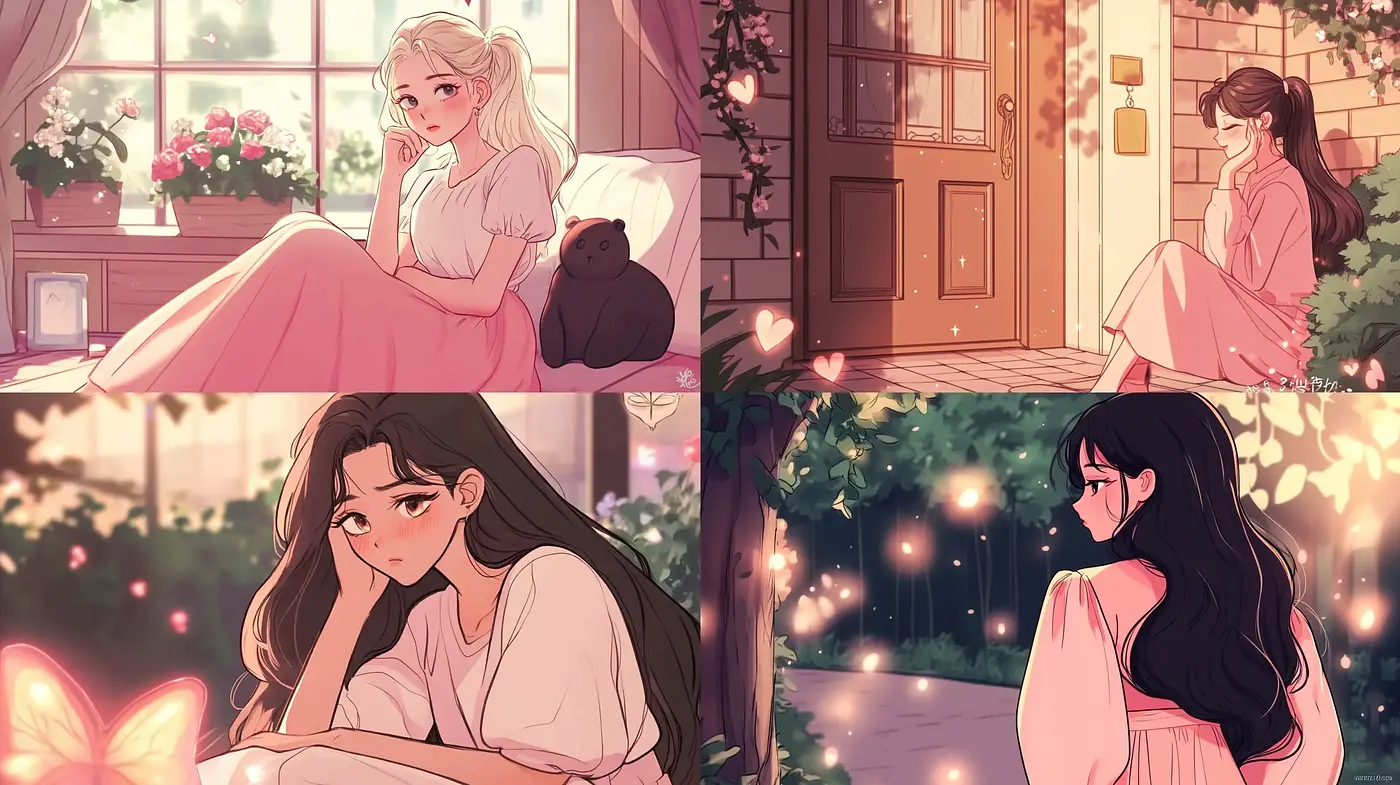 Soft Pastel Illustrations with an Anime-infused Dreamlike Ambience - Midjourney sref style