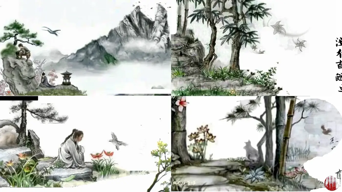 Serene Traditional Landscapes with Ethereal Atmosphere - Midjourney sref style