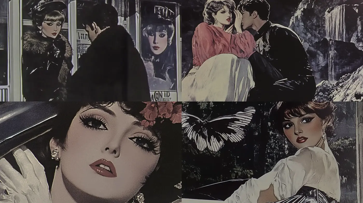 Timeless Elegance in Monochromatic Illustrative Art - Midjourney sref style