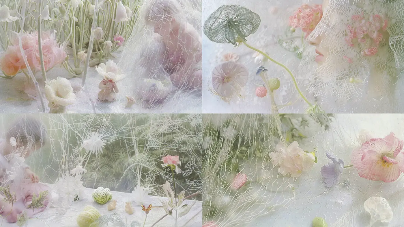Ethereal Botanical Dreamscape - Midjourney sref style
