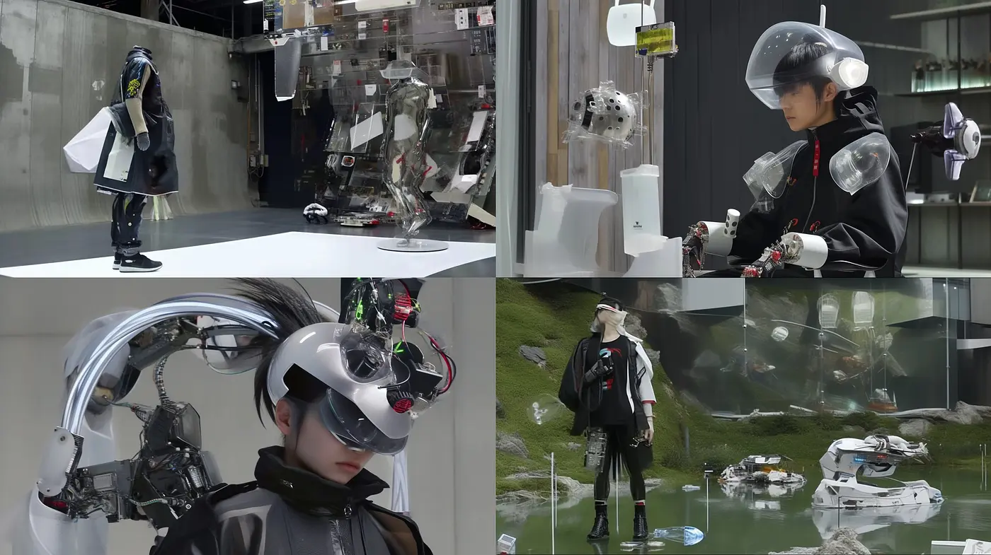 Futuristic Harmony: A Blend of High-Tech Aesthetics with Natural Undertones in Digital Artistry - Midjourney sref style