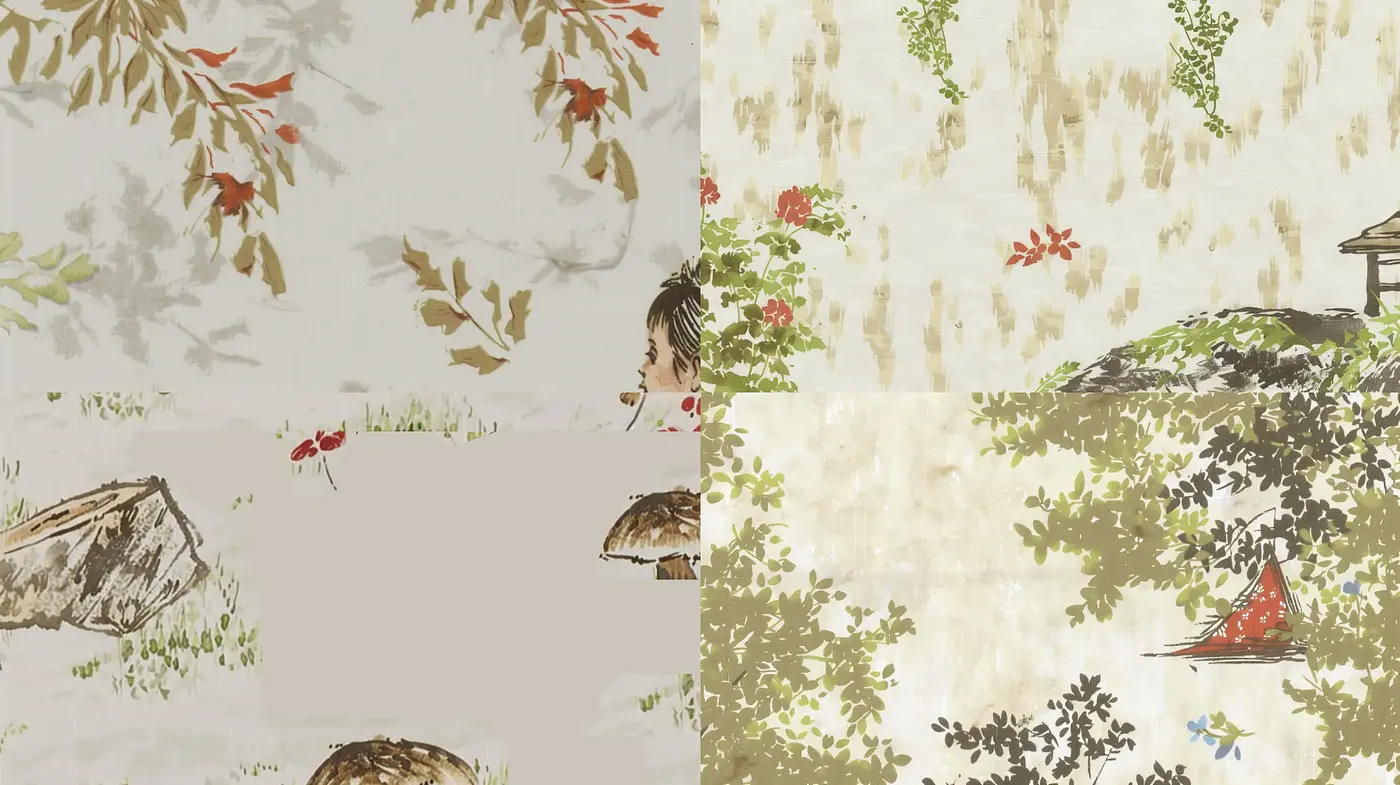 Subtle Elegance of Earthy Tones and Textured Brushstrokes - Midjourney sref style