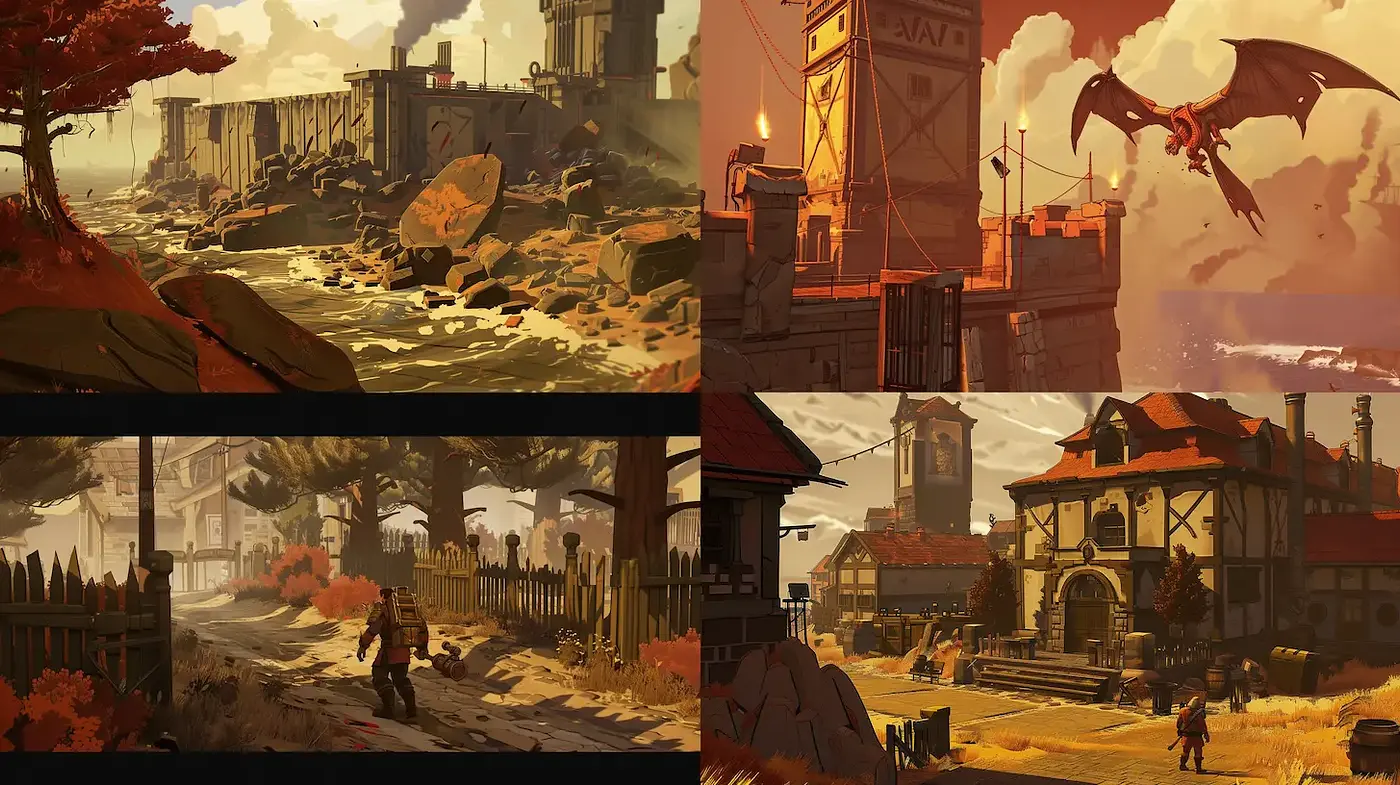 Consistently Stylized Illustrations with a Fantasy Atmosphere - Midjourney sref style