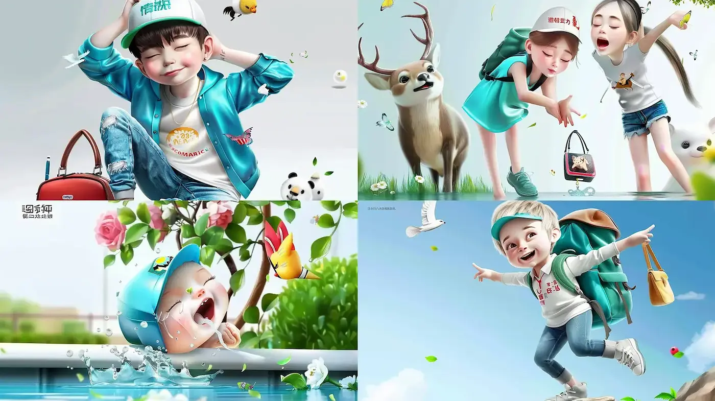 Whimsical and Playful Animation with a Touch of Fantasy - Midjourney sref style