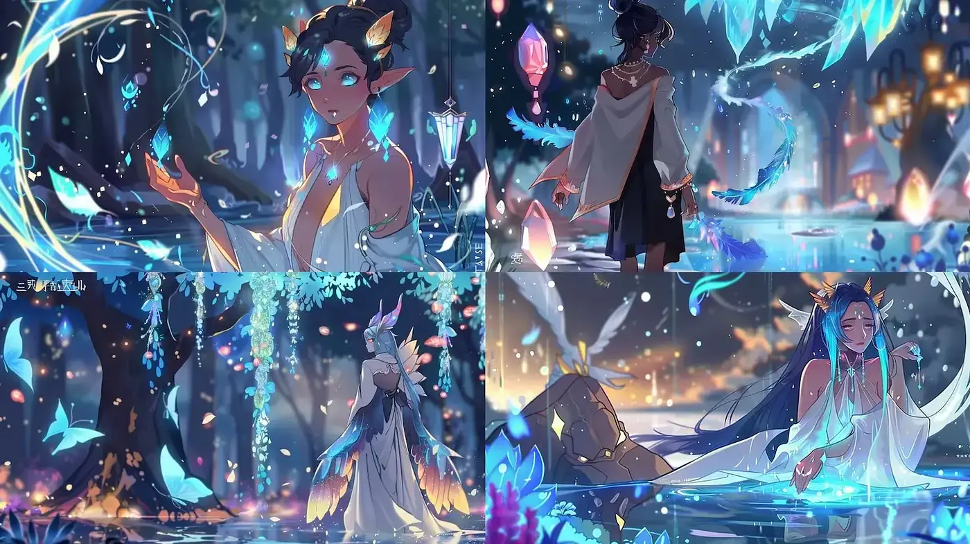 Enchanting Ethereal Fantasy Aesthetic with a Magical Glow - Midjourney sref style