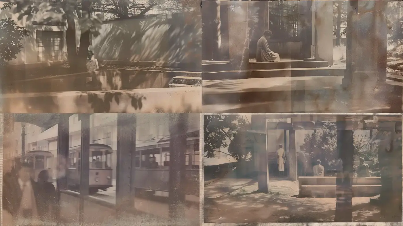 Ethereal, vintage aesthetic evoking tranquility and contemplation - Midjourney sref style