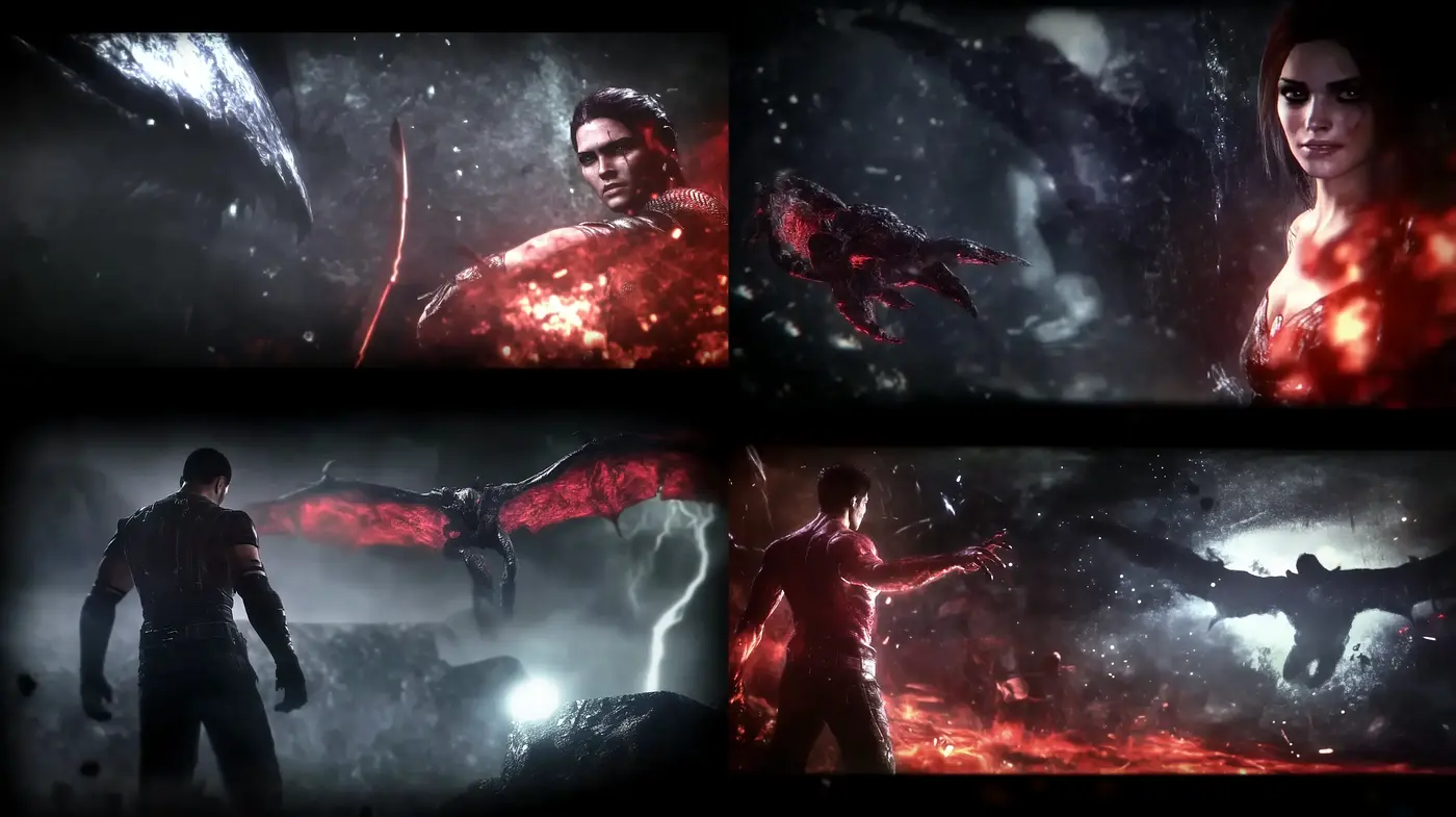 Ethereal Darkness with Cinematic Flair - Midjourney sref style