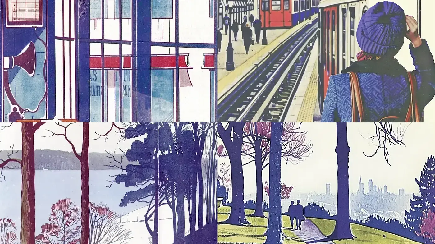 Consistent Artistic Style with a Vintage Urban Atmosphere - Midjourney sref style