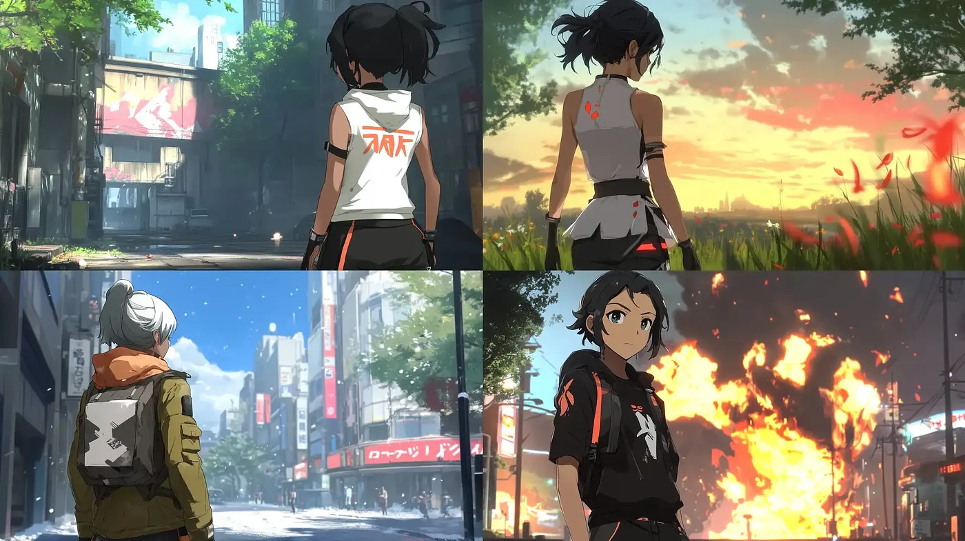 Luminous Dusk to Dawn: A Cinematic Anime-Inspired Visualization - Midjourney sref style