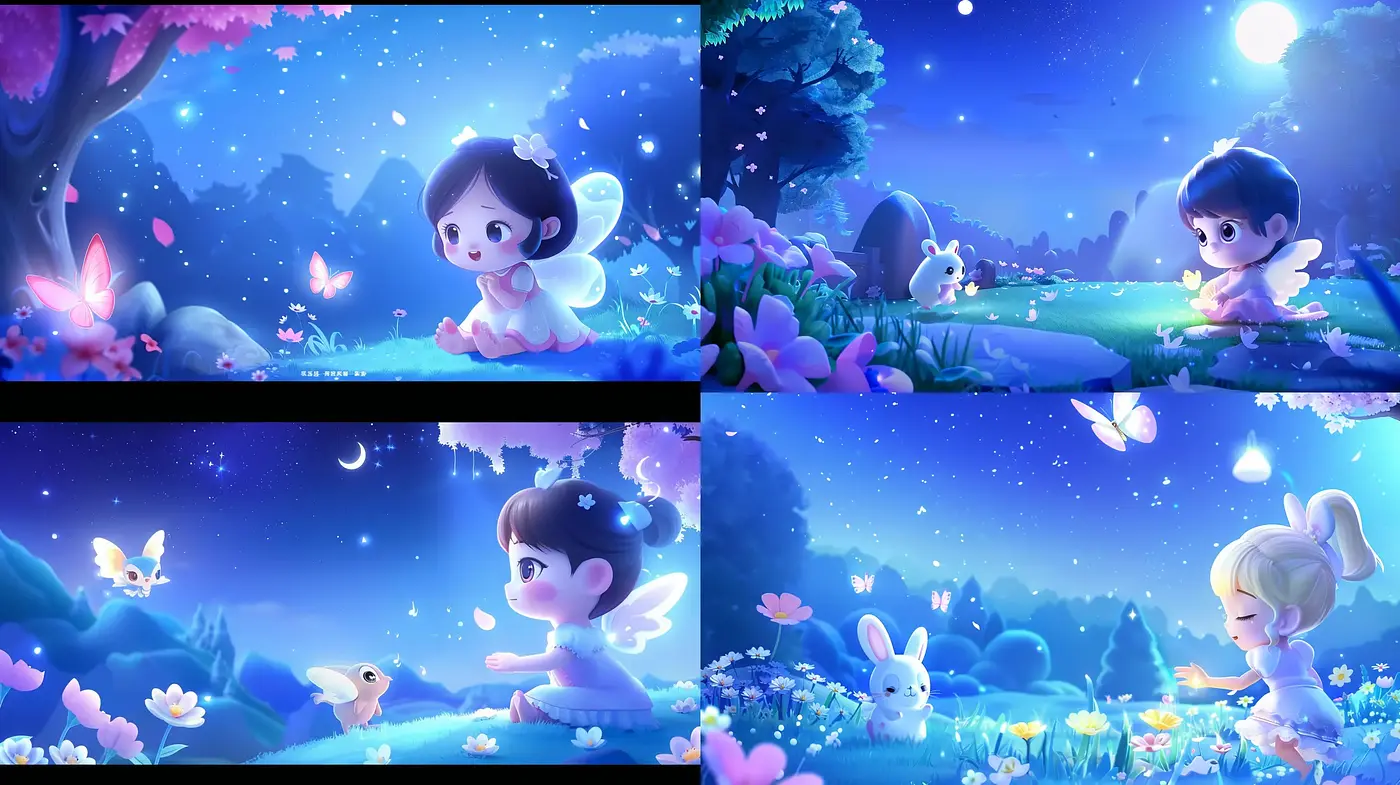 Enchanted Twilight Dreamscapes: A Serene Blend of Whimsical Anime-Inspired Visions - Midjourney sref style