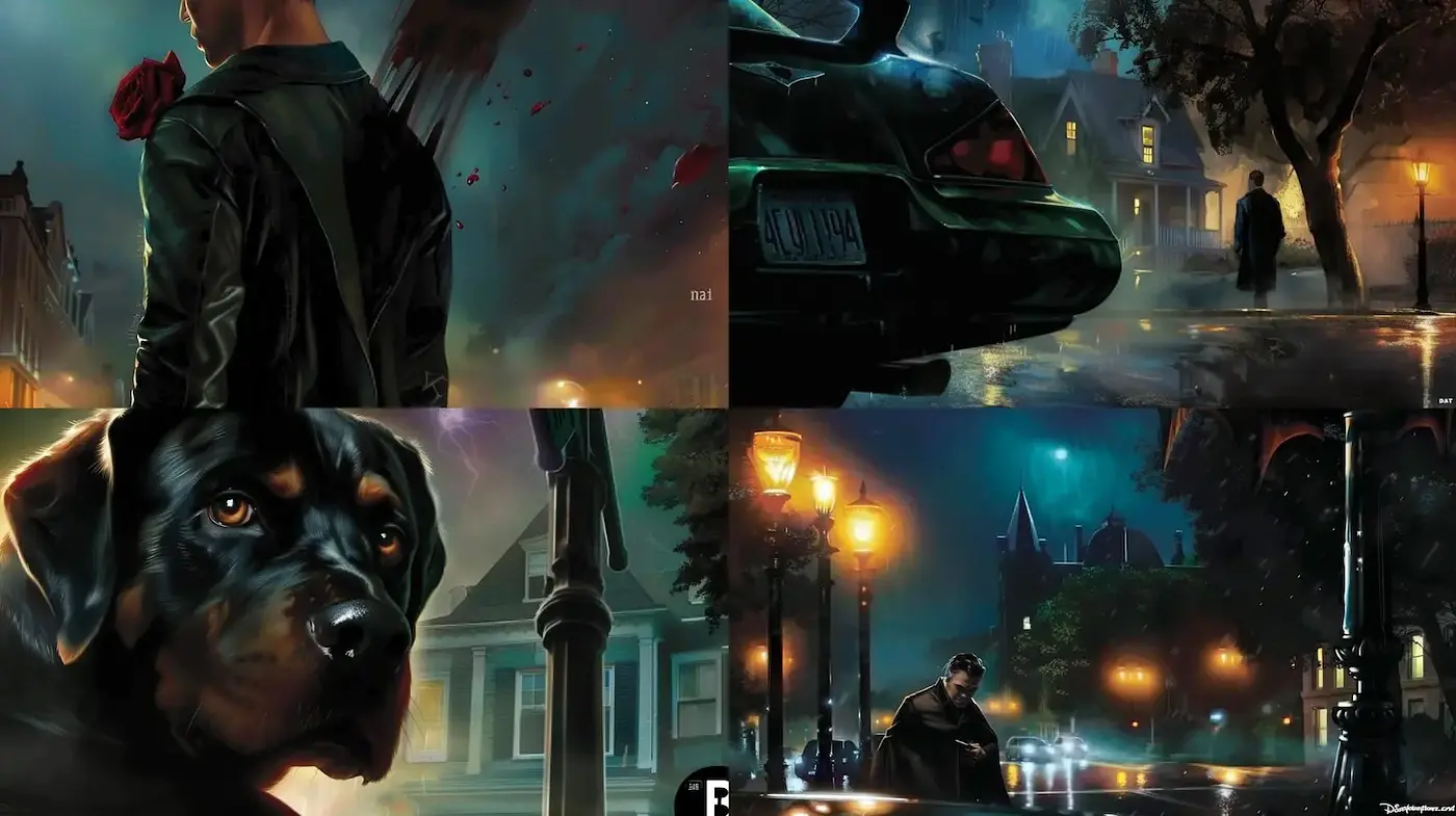 Dark Urban Cinematic Style with Moody Atmosphere and Detailed Textures - Midjourney sref style