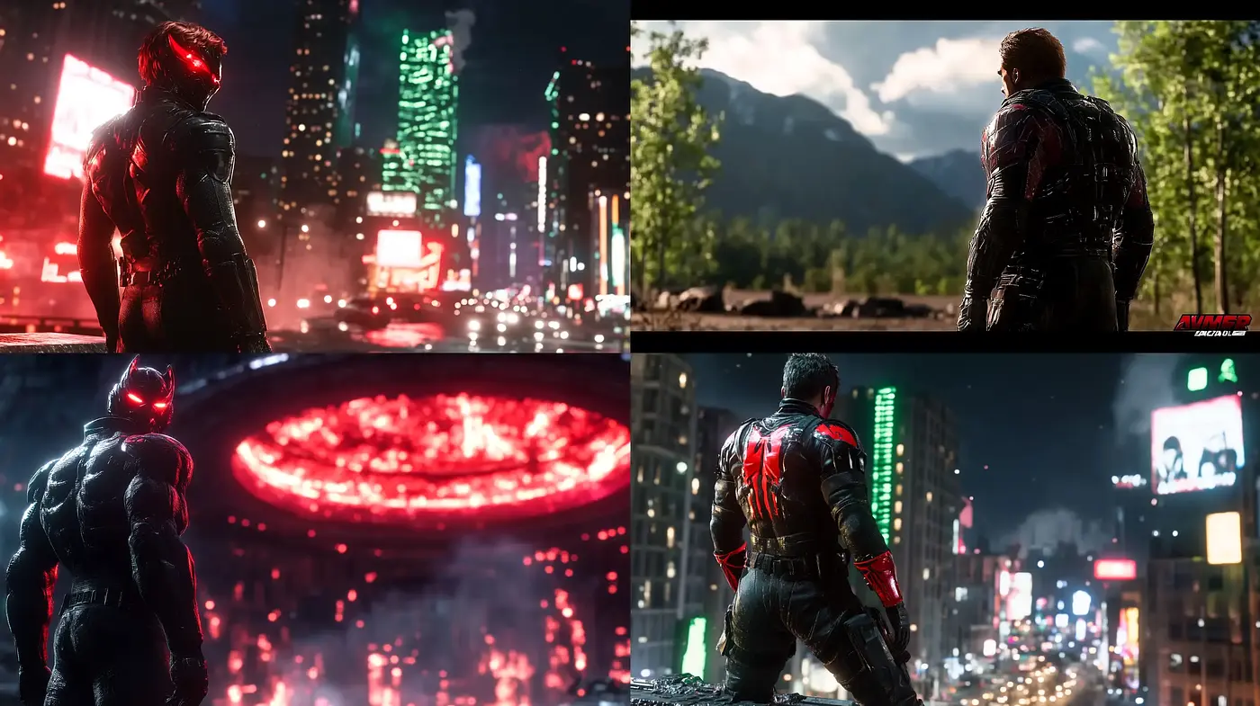 Neo-Noir Cinematic Essence with Lustrous Chromatic Contrasts - Midjourney sref style