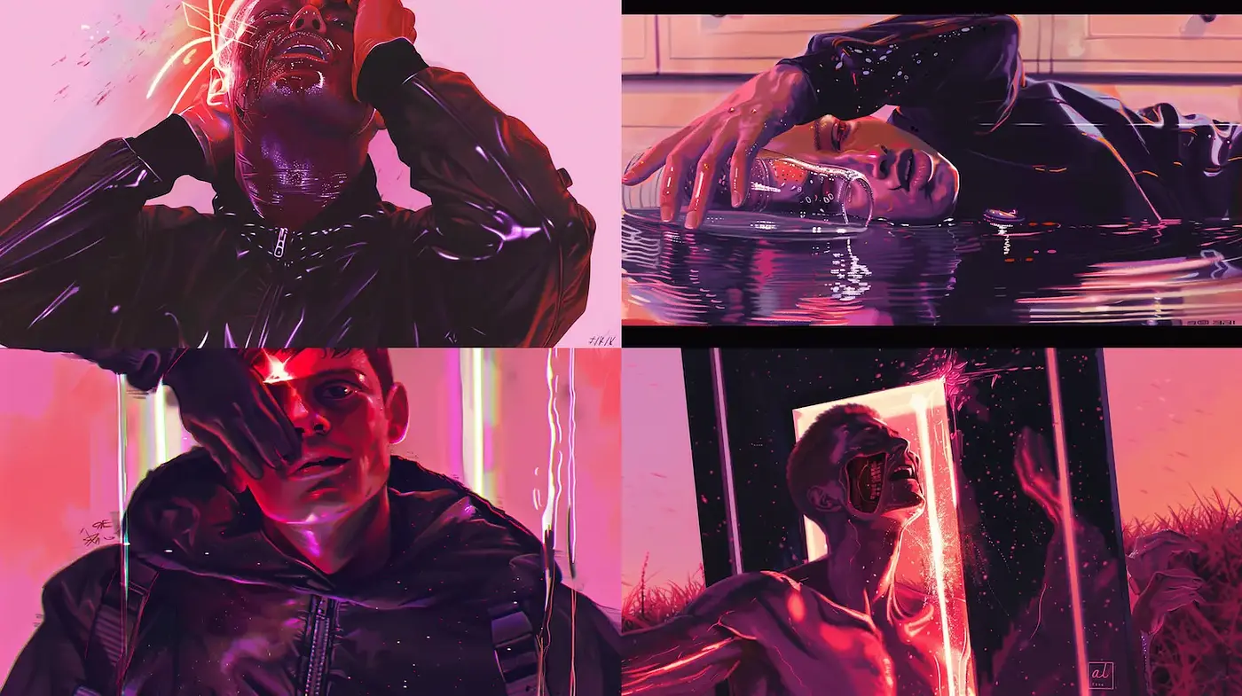 Modern Digital Portraits with an Emotional and Futuristic Edge - Midjourney sref style