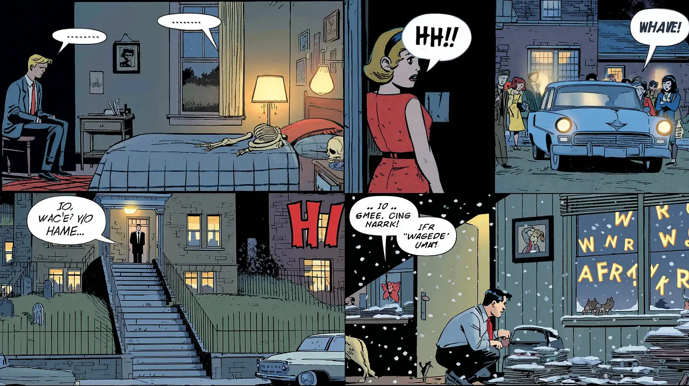 Stylized Vintage Comic Narrative with a Nostalgic Touch - Midjourney sref style