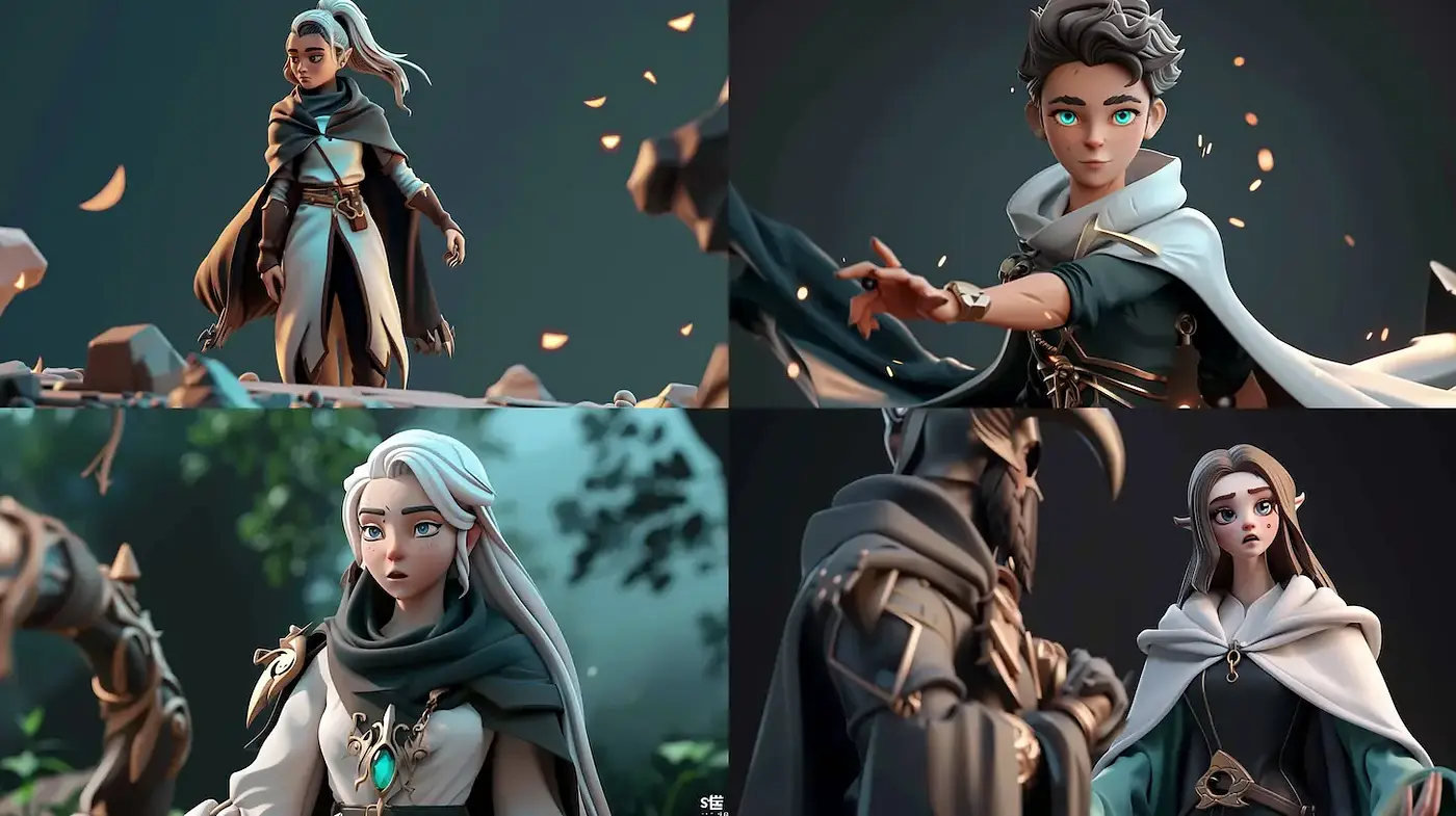 Whimsical and Enchanting Fantasy Character Design with a Focus on Detail - Midjourney sref style
