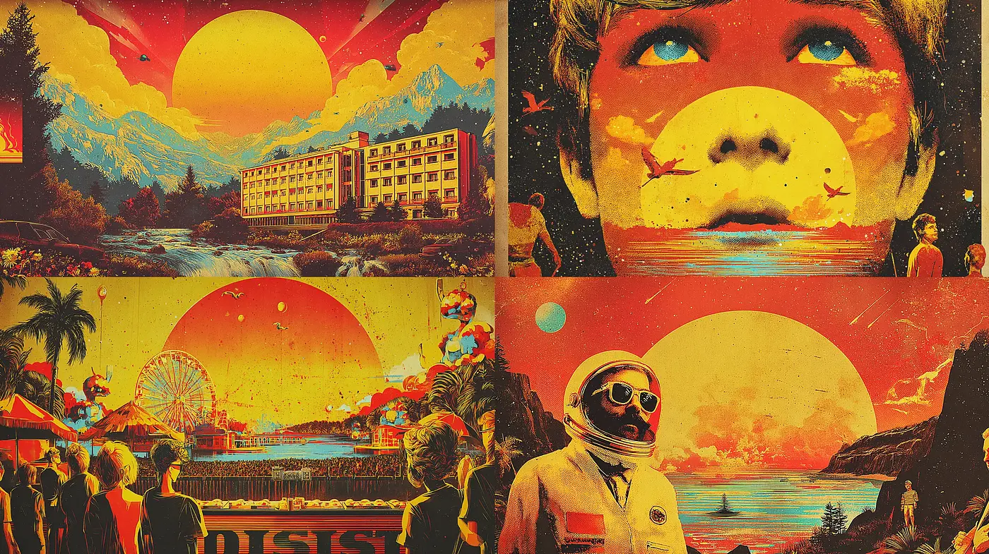 Vibrant Retro Futurism with a Nostalgic Touch - Midjourney sref style