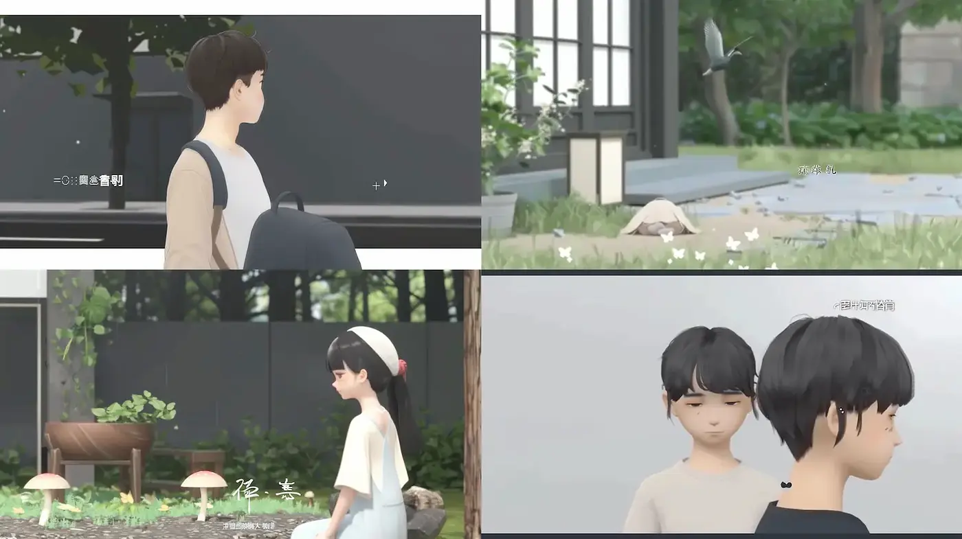 Whimsical and Serene Illustrations with a Playful Influence - Midjourney sref style