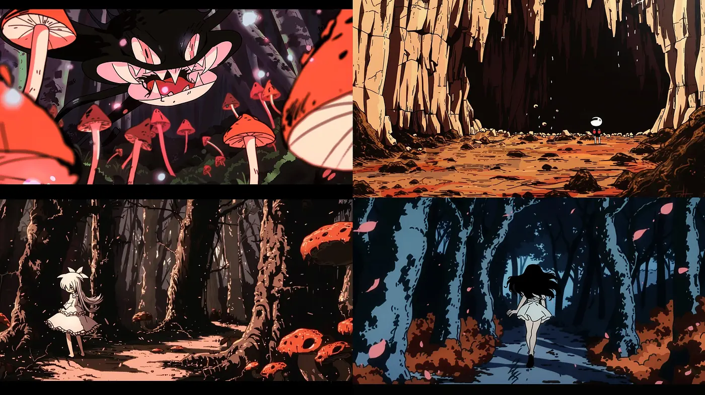 Ethereal Forest Whispers: A Harmonious Blend of Anime and Expressive Strokes Capturing the Elusive Spirit of Nature - Midjourney sref style