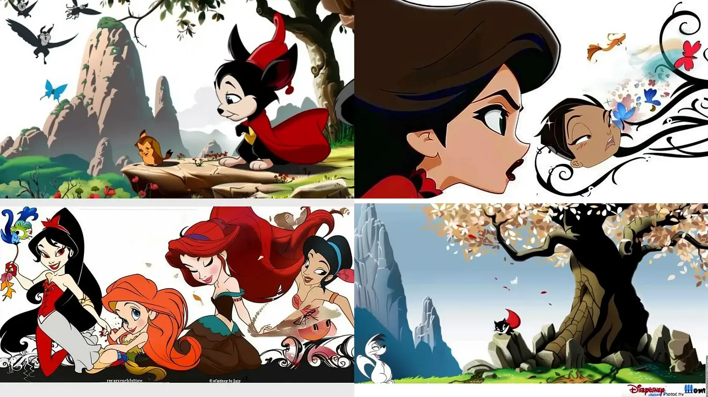 Whimsical Repertoire of Animated Elegance - Midjourney sref style