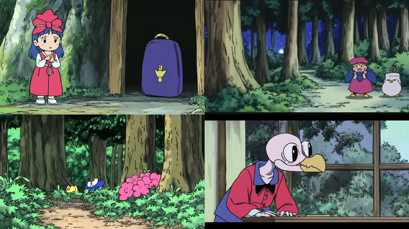 Enchanted Forest Whimsy: An Anime-Influenced Tale of Nature and Characters - Midjourney sref style