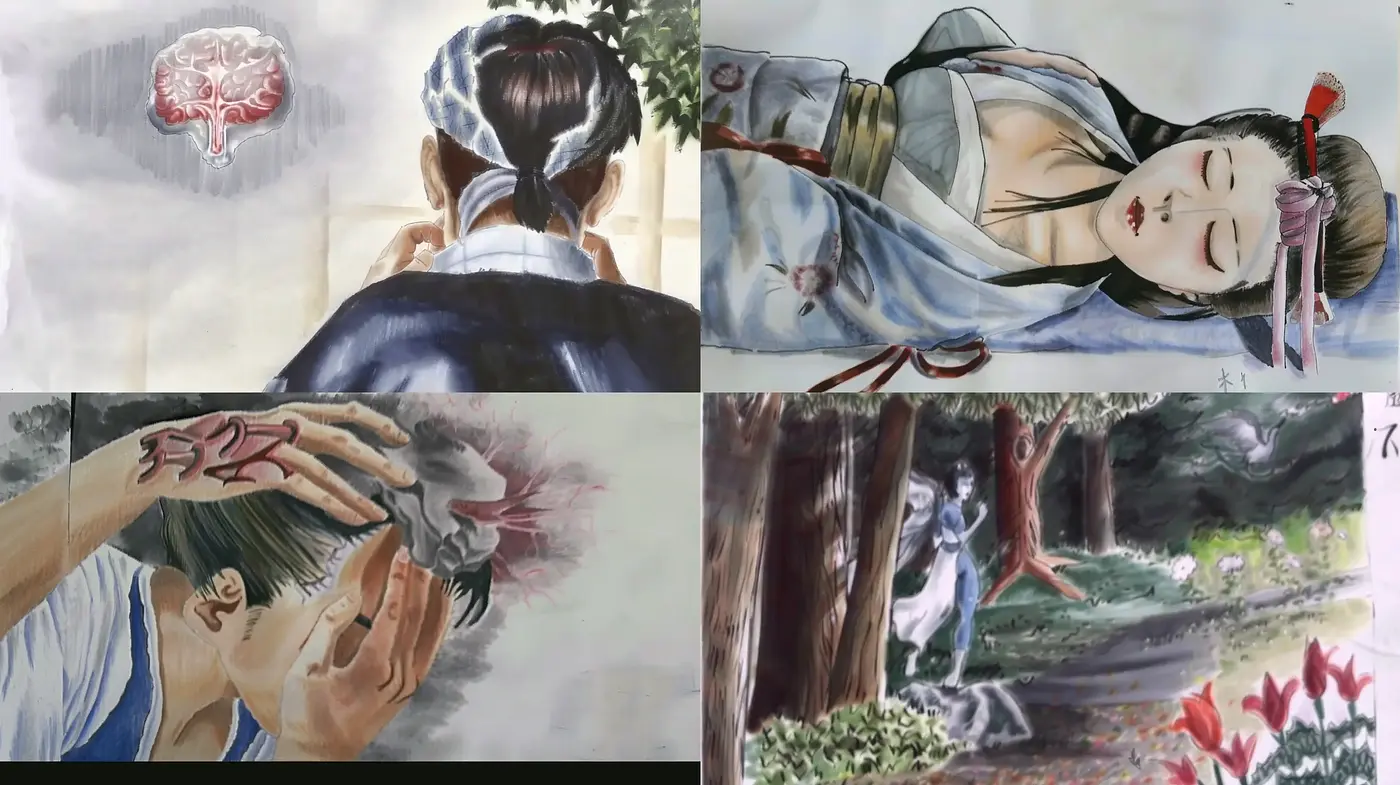 Ethereal Watercolor Dreamscape with Eastern Aesthetic Influence - Midjourney sref style
