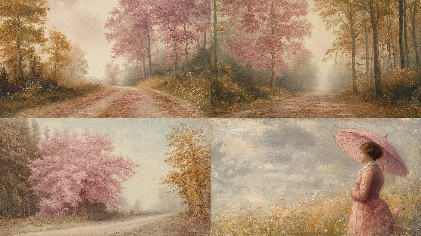 Tranquil Pastoral Dreamscapes: A Homage to Romantic Era Naturalism - Midjourney sref style