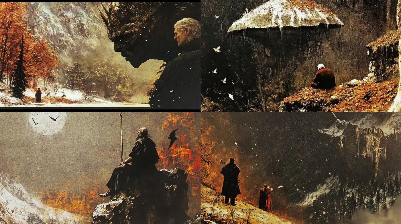 Ethereal Mountain Vistas: A Study in Romanticism and Sublime Nature - Midjourney sref style