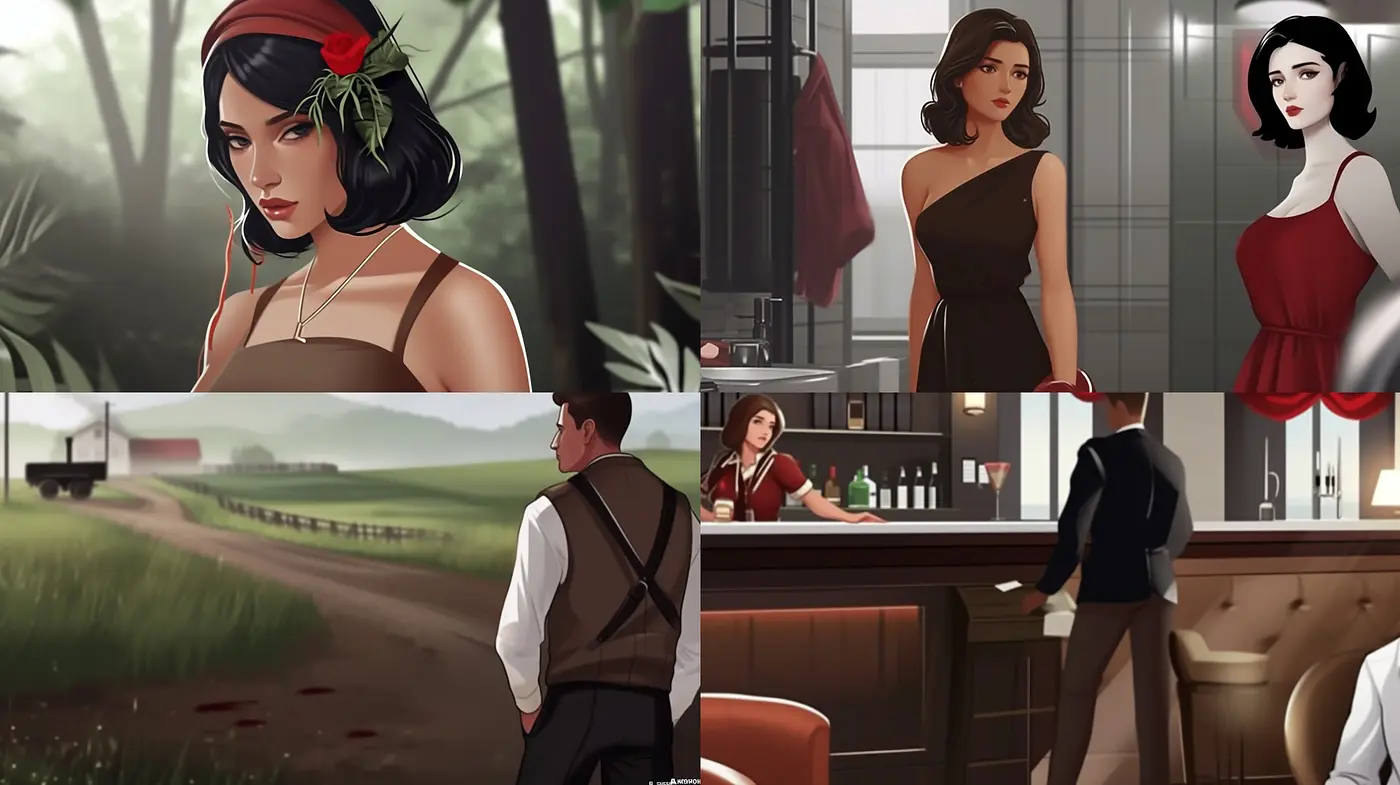 Consistent Elegance and Nostalgic Serenity in Digitally Rendered Art - Midjourney sref style