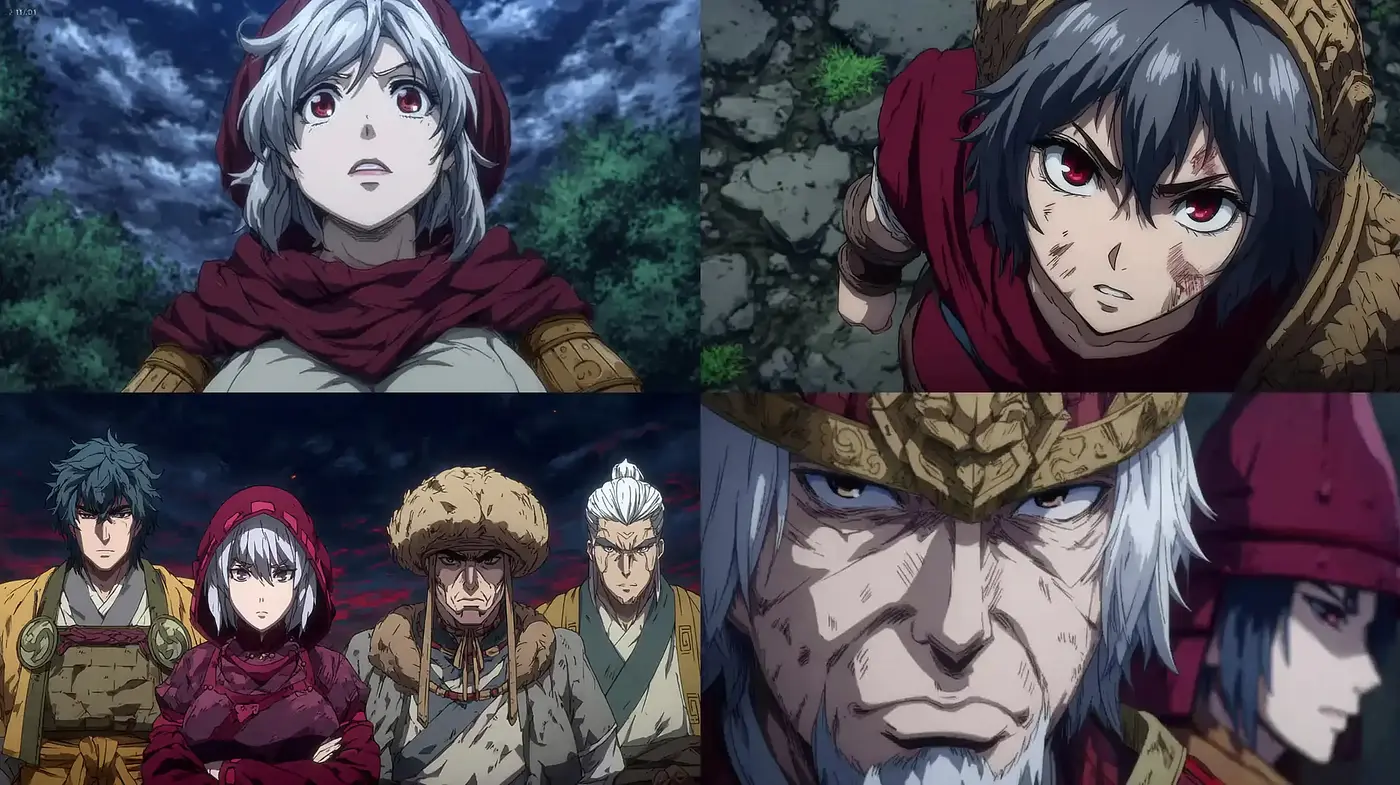 Dynamic and expressive character-driven anime style with a dramatic tone - Midjourney sref style