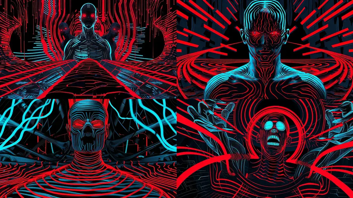 Neon Cybernetic Dreamscape: A Fusion of Digital Luminance and Contemporary Artistry - Midjourney sref style
