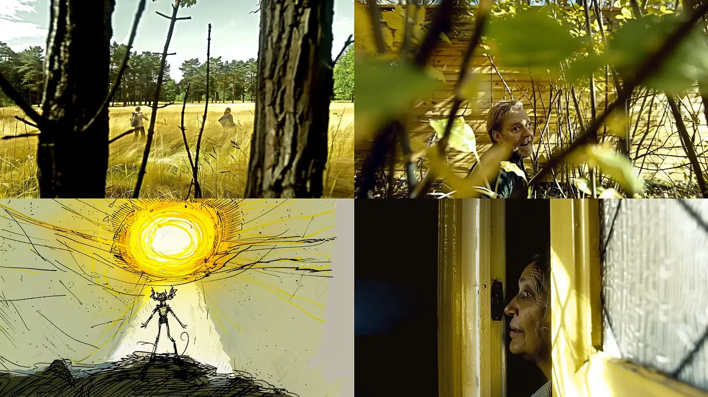 Golden Hour Reverie: A Study in Sunlit Serenity and Homage to Natural Textures - Midjourney sref style