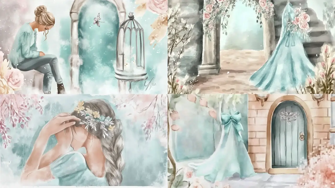 Whimsical Reverie in Soft Pastels - Midjourney sref style