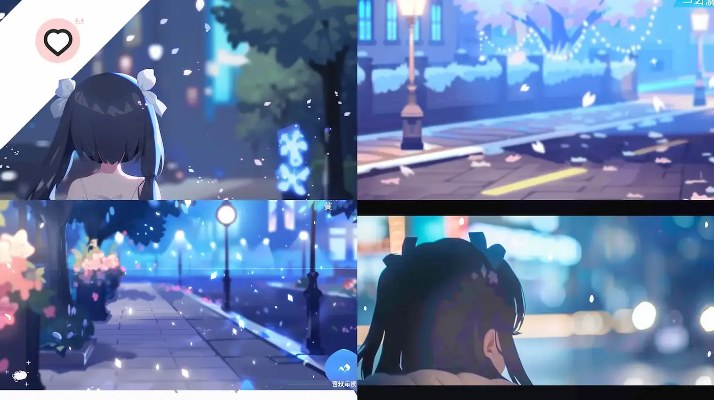 Dreamlike nocturnal urban scenes with ethereal charm - Midjourney sref style