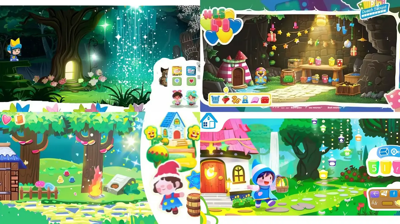 Enchanted Whimsical Worlds with a Storybook Appeal - Midjourney sref style