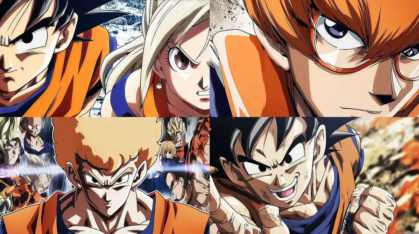 Dynamic Anime Aesthetic with Energetic Vibes and Distinctive Character Designs - Midjourney sref style