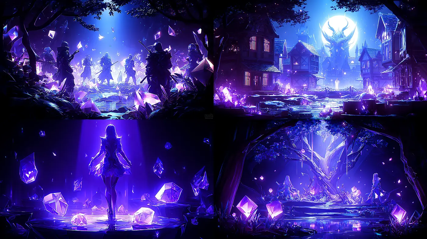 Mystical and Enigmatic Fantasy Landscapes with Surreal Elements - Midjourney sref style