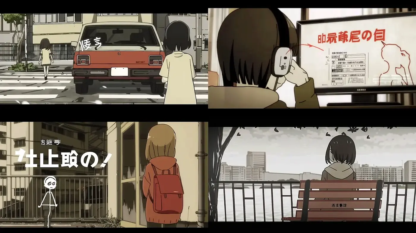 Stylized, retro-inspired animation with subtle narrative themes - Midjourney sref style