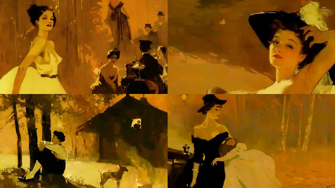 Impressionist Reverie: A Homage to the Golden Age of Painting - Midjourney sref style