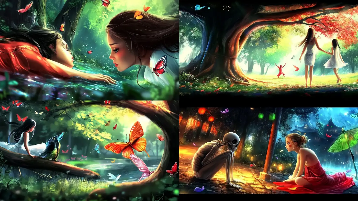 Enchanted Nature and Ethereal Lights - Midjourney sref style