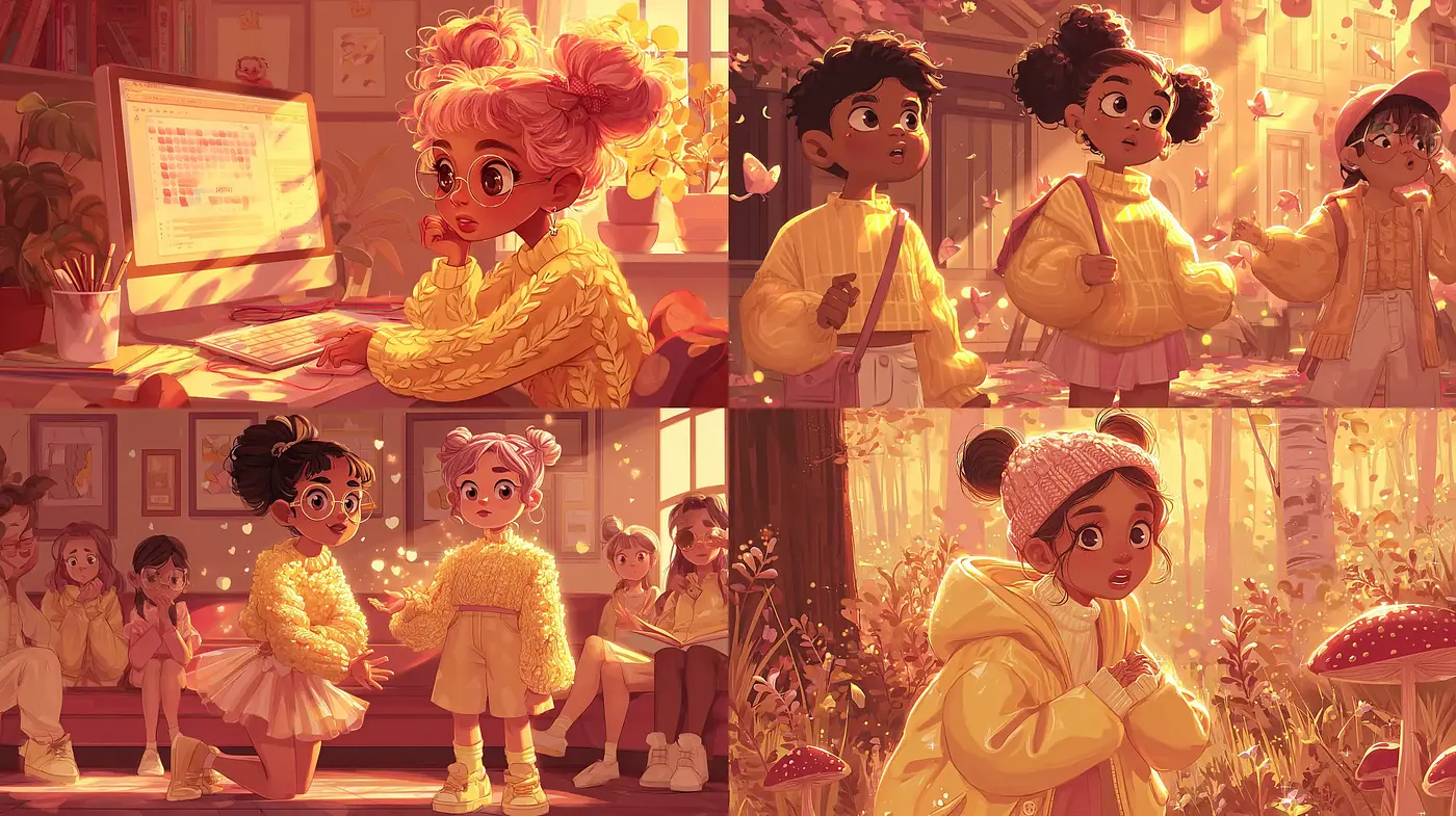 Charming Visual Narrative with Cozy Aesthetic and Warm Ambience - Midjourney sref style